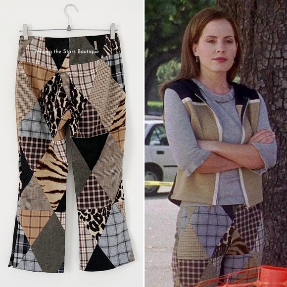 Super Rare 90s D&G Patchwork Capri Pants ASO Anya in Buffy the Vampire Slayer - Picture 2 of 7